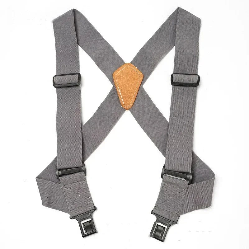 1Pc 5*120cm Men's Adult X-Type 4 Clips High Elastic Suspender Adjustable Heavy