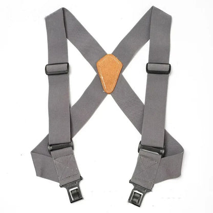 1Pc 5*120cm Men's Adult X-Type 4 Clips High Elastic Suspender Adjustable Heavy