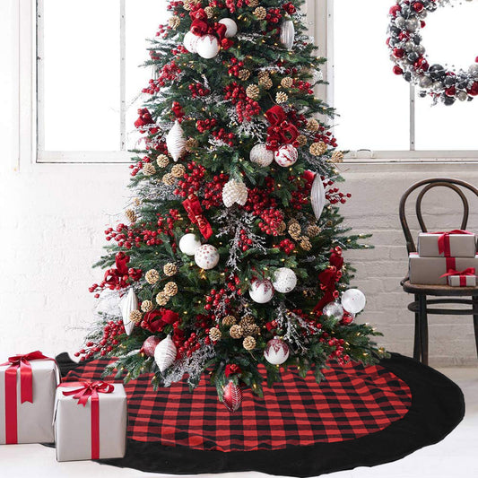 2021 Happy New Year Christmas Tree Skirt Hotel Indoor Decoration