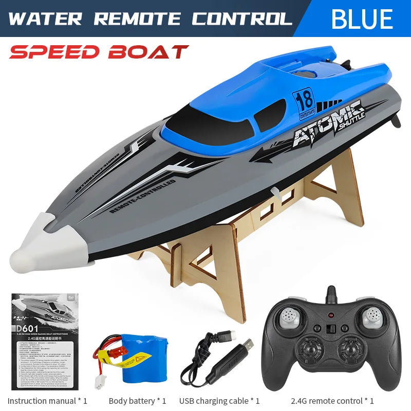 601 RC High-Speed Boat 25Km/H 2.4G Waterproof Remote Control Ship Speedboats