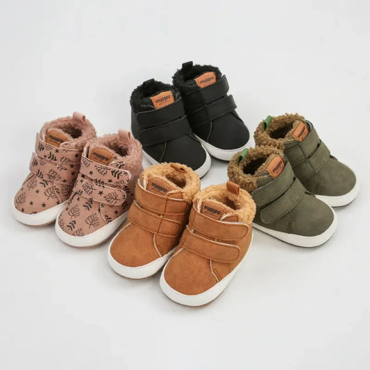 Baby Shoes Boy Girl Winter Warm Infant Snow Boots Fleece Soft Bottom Sneakers