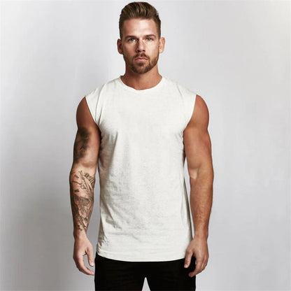 Men's Compression Sleeveless Tight Shirt Fitness Mens Blank Tank Top