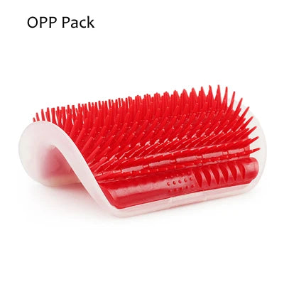 Corner Pet Brush Comb Play Cat Toy Plastic Scratch Bristles Arch Massager