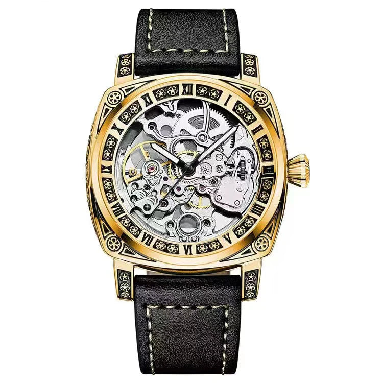 Authentic Brand Carved Watches Fully Automatic Men Watches