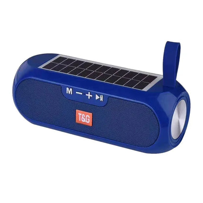 Mini Blue Wireless Speakers Music Sound Player Bluetooth Speaker Solar