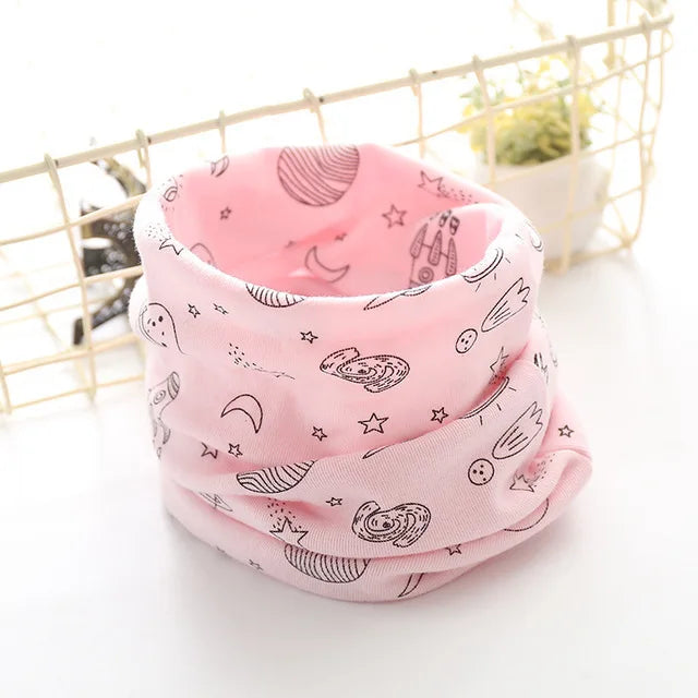 Kpop Children's Ring Scarves Cotton Warm Winter Scarf