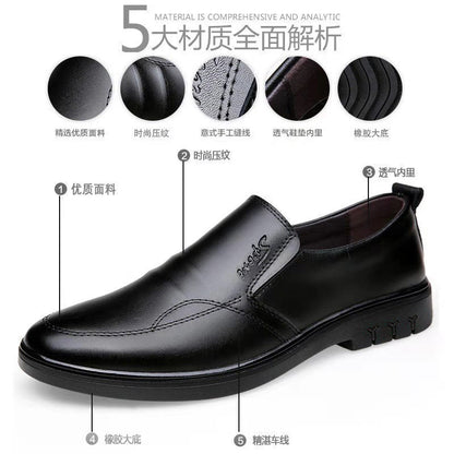 Leather Men Shoes Formal Casual Mens Loafers Soft Breathable Slip on