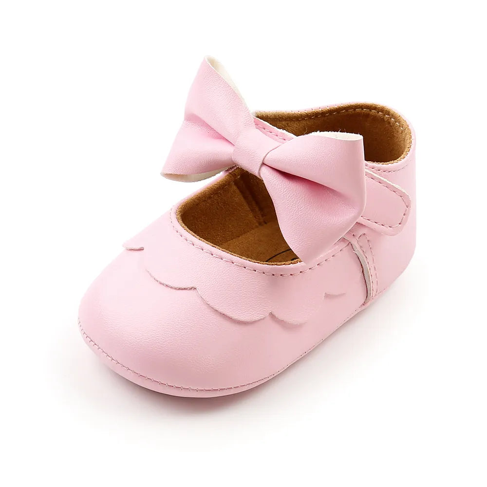 Big Bow Princess Shoes for Newborn Babies Non-Slip Baby