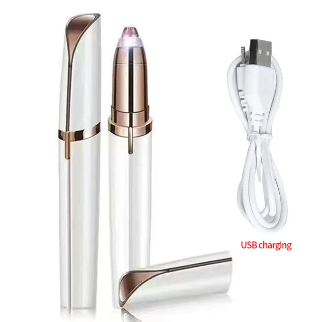 Electric Eyebrow Trimmer Mini  Epilator Lipstick Facial Hair Removal