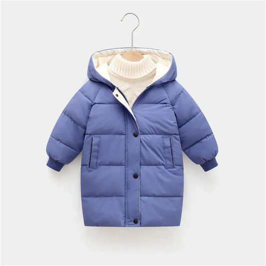 2-12y Kids Down Long Outerwear Winter Clothes Teen Boys Girls