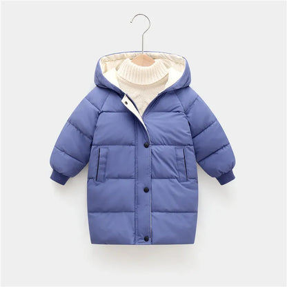 2-12y Kids Down Long Outerwear Winter Clothes Teen Boys Girls