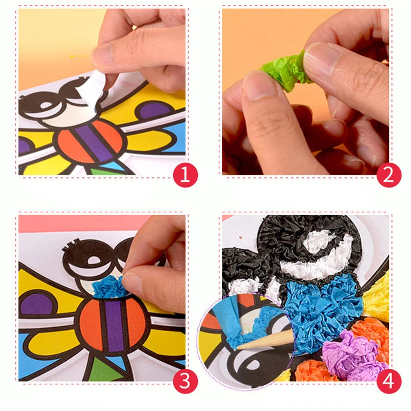 Diy Dress Cake Crafts Toys for Children Felt Paper Girl Gift Handicraft