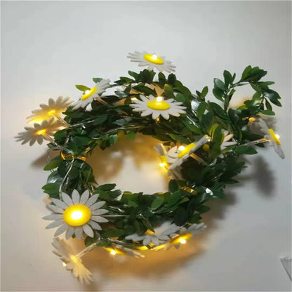 20leds 10leds New Year Decoration Lights LED Green Leaf Vine Mushroom