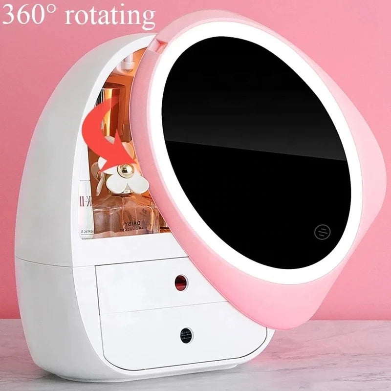 Cosmetics Beauty Refrigerator Skin Care Mini Car Fridge Intelligent LED Light