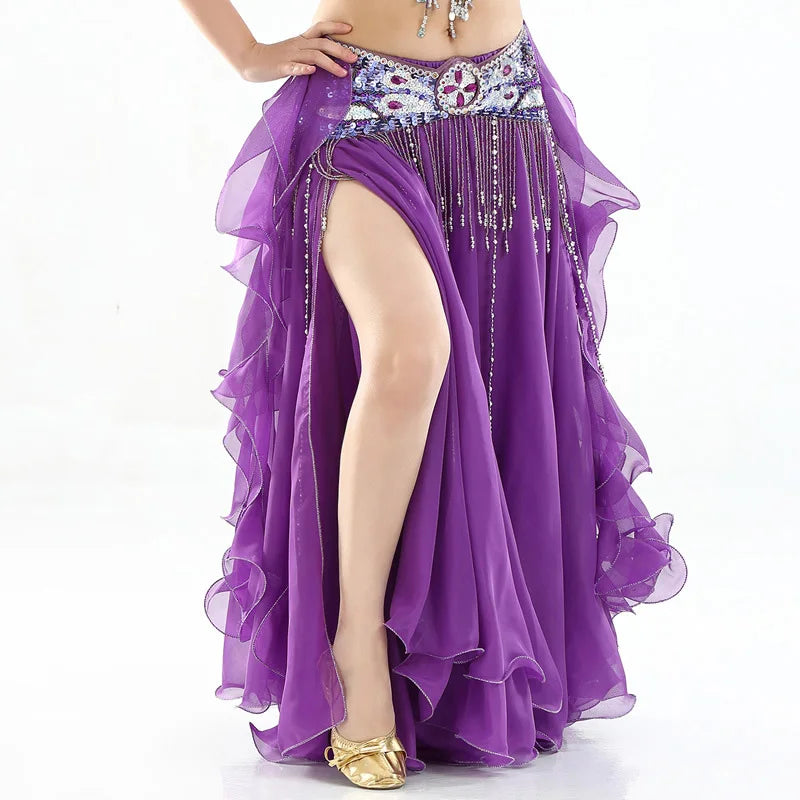 New Belly Dancing Clothing Long Maxi Skirts Women Sexy Belly Dance Skirt