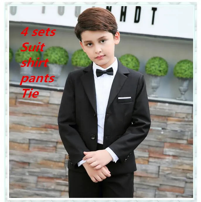 2017 Full Regular Coat Boys Suits for Weddings Kids Prom Wedding