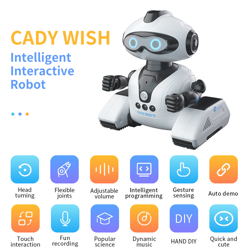 HOSHI JJRC R22  CADY WISH Robot Remote Control Intelligent RC Toy Robots