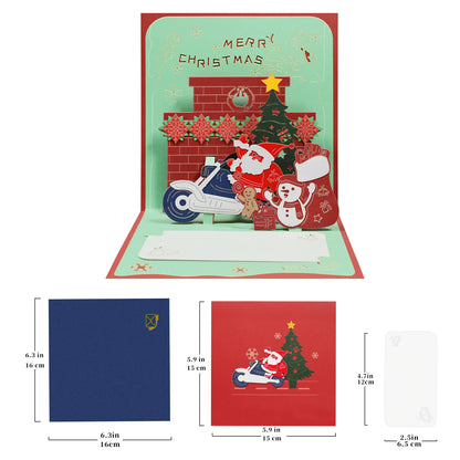 Merry Christmas Cards Christmas Tree Winter Gift Pop-Up Cards