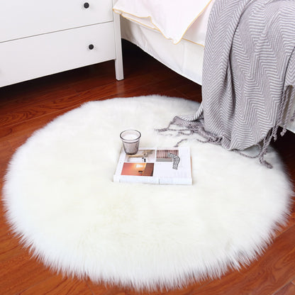 Shag Soft Rug Polyester Doormat 1.97'*1.97' Inch Shaggy Area Rug for Bedroom