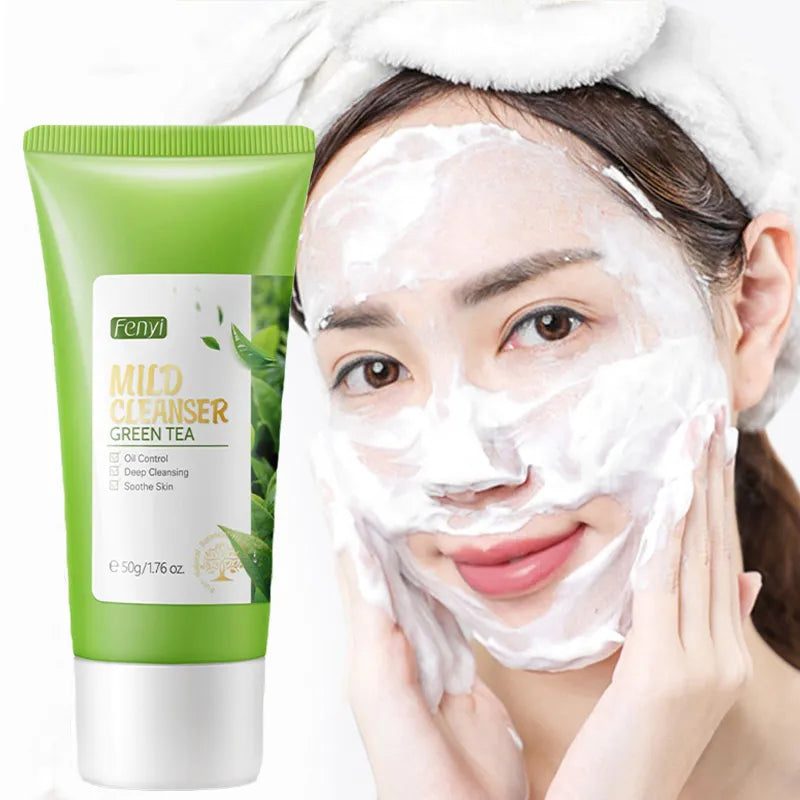 Green Tea Skin Care Kit Korean Cosmetic Moisturizing Acne Exfoliate Beauty