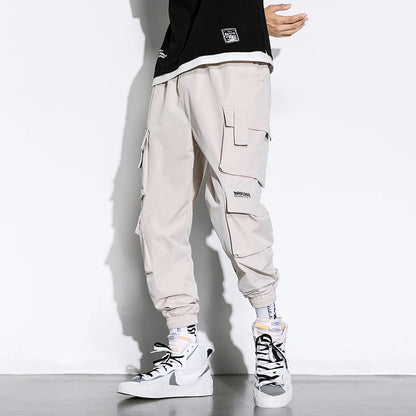 Streetwear Black Mens Harem Joggers Pants Men Cargo Pants 2024 Hip Hop Casual