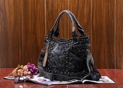 Vintage Design Fashion Denim Women Bag Jeans Shoulder Bags Girls Handbags