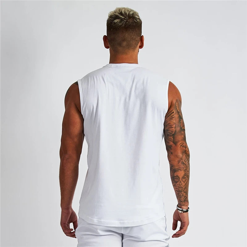 Brand Bodybuilding Stringer Singlets Gym Tank Top Men Fitness