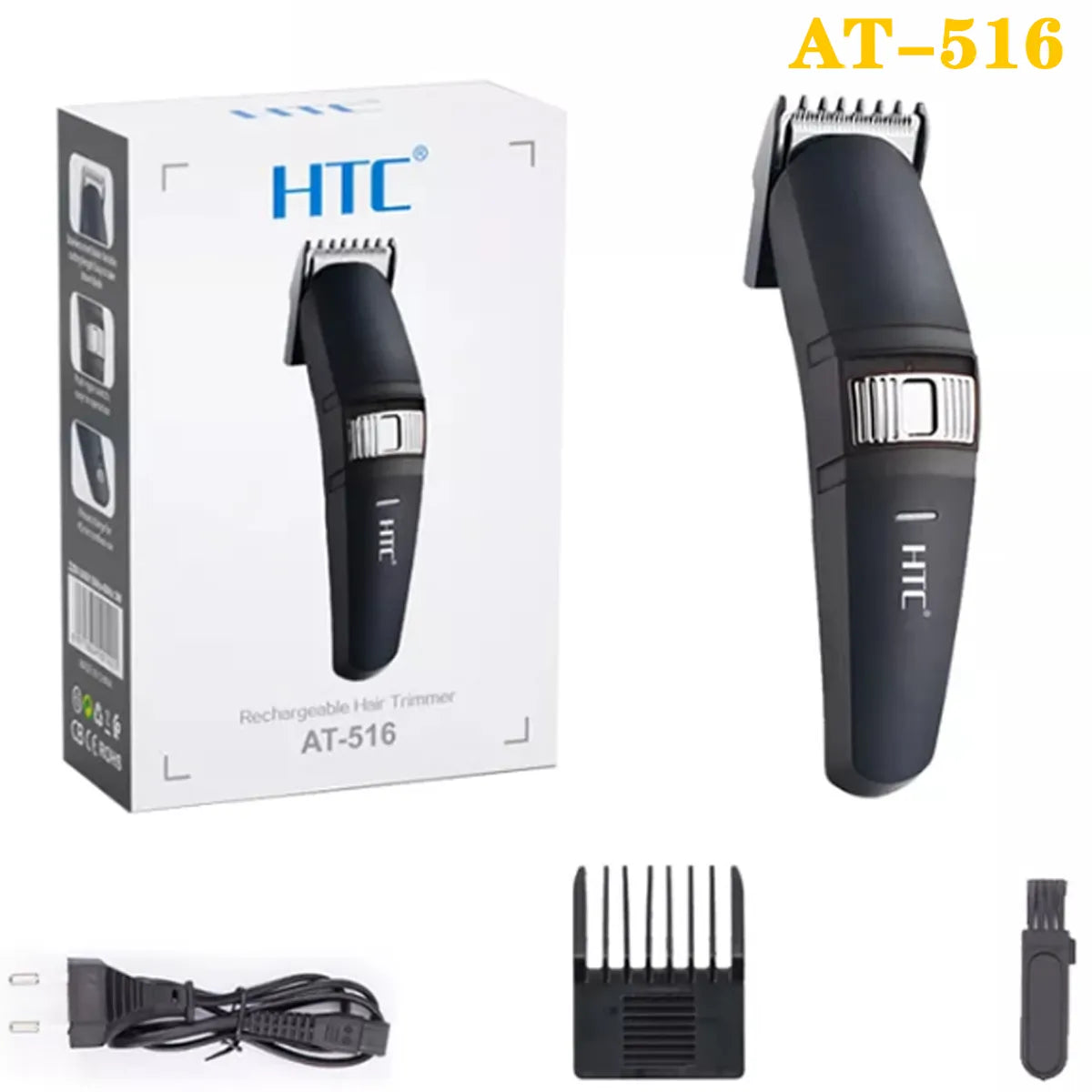 HTC Hair Trimmer Barber Hair Clipper Cordless Hair Cutting Machine Beard Trimmer