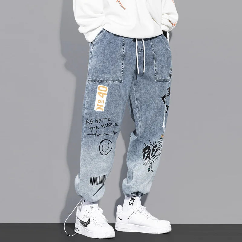 High Quality Fashion Men's Cargo Pants Hip Hop Trend Streetwear Jogging Pants