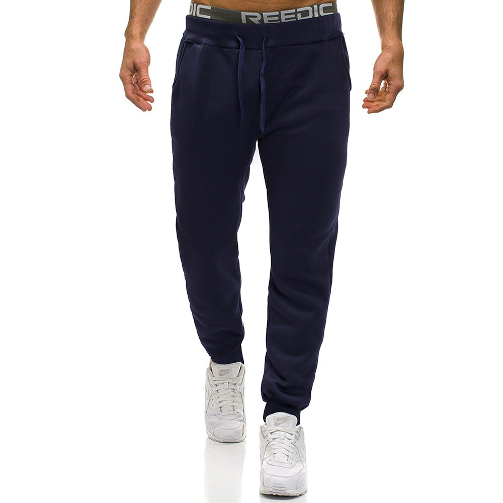 Men's Casual Jogger Sweatpants Basic Fleece Marled Jogger Pant Elastic Waist