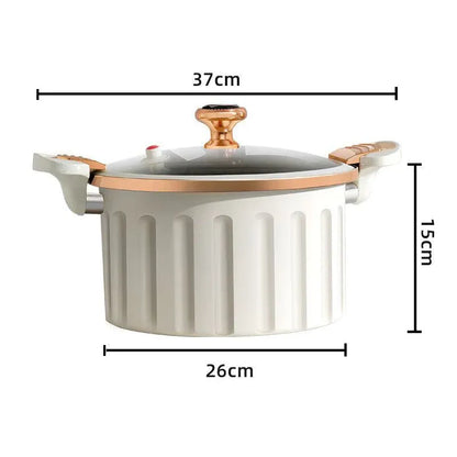 8L Non-Stick Enamel Micro Pressure Cooker