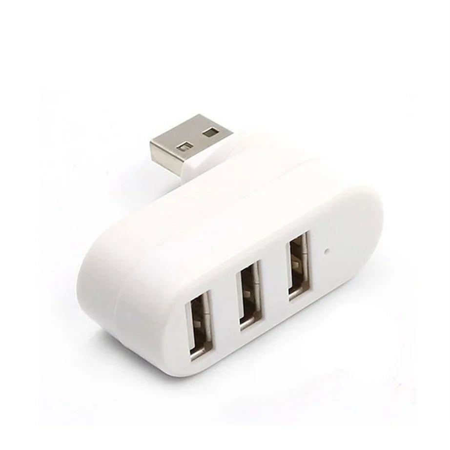 3 Port Multi 2.0 USB HUB Mini USB Hub High Speed Rotate Splitter