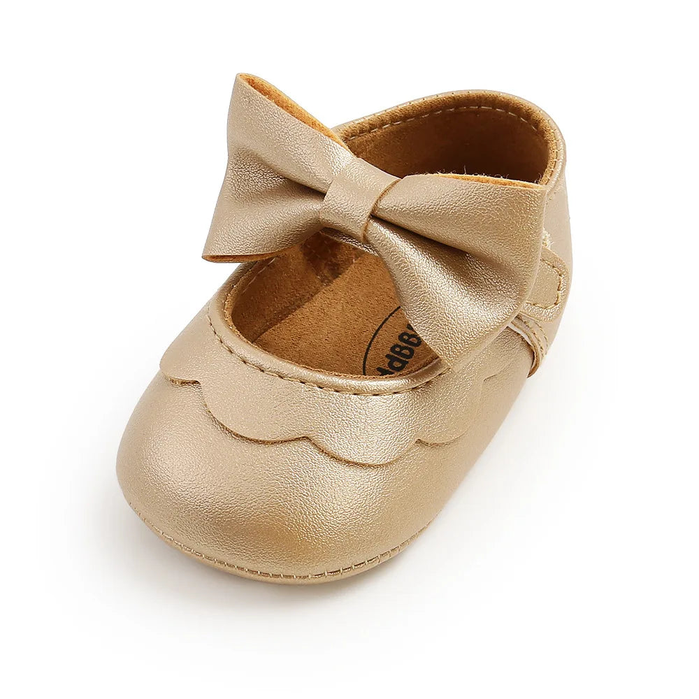 Big Bow Princess Shoes for Newborn Babies Non-Slip Baby