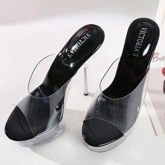 High Heel Slippers Stiletto Shoes Women High Quality Heels Lady Women Shoes