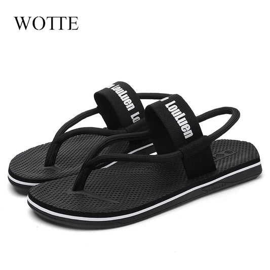 WOTTE Sandals Men Sandalias Hombre Gladiator Sandals for Male Summer