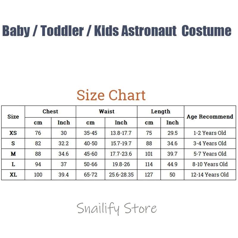 SNAILIFY Silver Spaceman Jumpsuit Boys Astronaut Costume for Kids