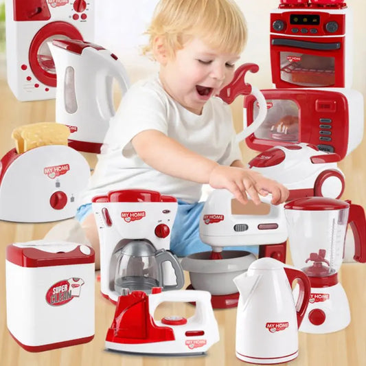 Kids Kitchen Toys Pretend Play Simulation Home Appliances Toys for Girls