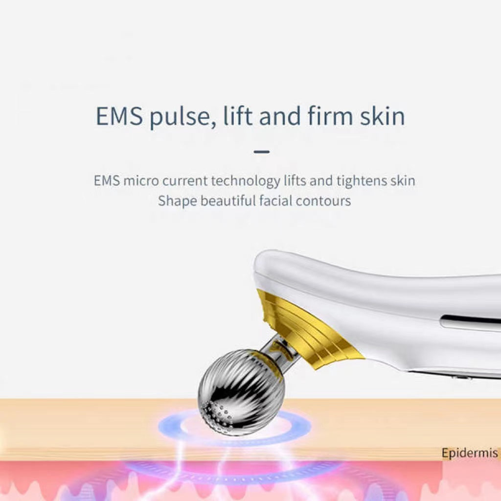 Women Home Use Skin Care Tool Microcurrent Face Lift Roller Electric Face Roller