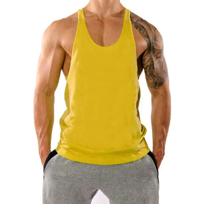 Summer Cotton Sleeveless Shirts Men Tank Top Bodybuilding Shirt Vest