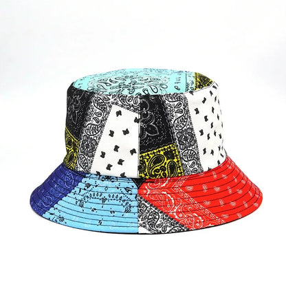 2024 New Summer Graffiti Bucket Hat for Women Men Skull Floral Outdoor Hat