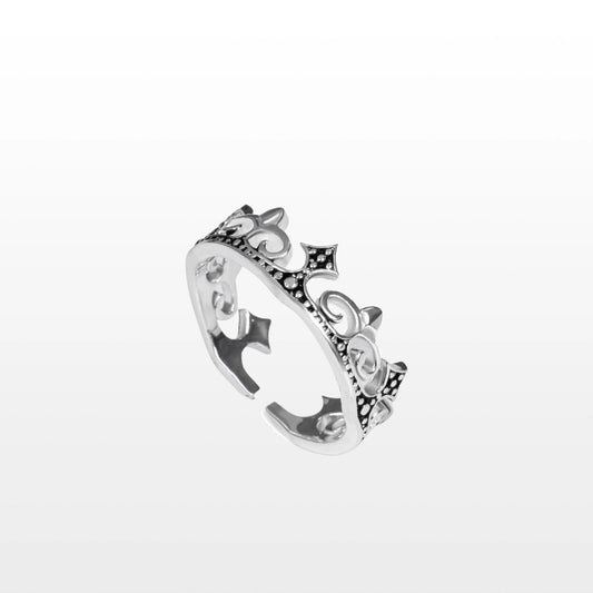 925 SOLID STERLING SILVER CROWN UNISEX RING