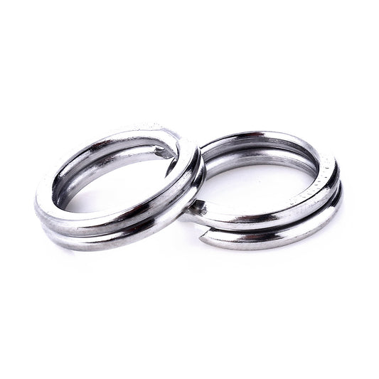 50pcs Stainless Steel Fishing Ring Split Rings Change Hook Connector Tool SS010