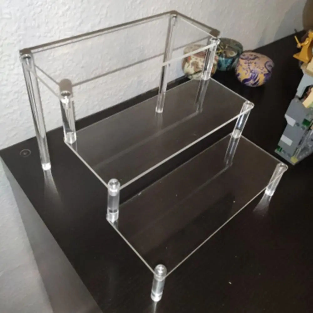 Organization Home Storage Display Shelf Transparent Storage Racks Display