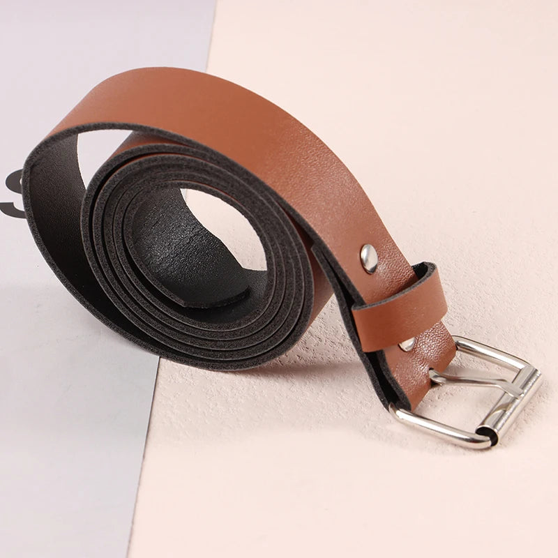 100cm Kids Belt PU Leather Ceinture Enfant Waist Belt Straps Boys Girl Children