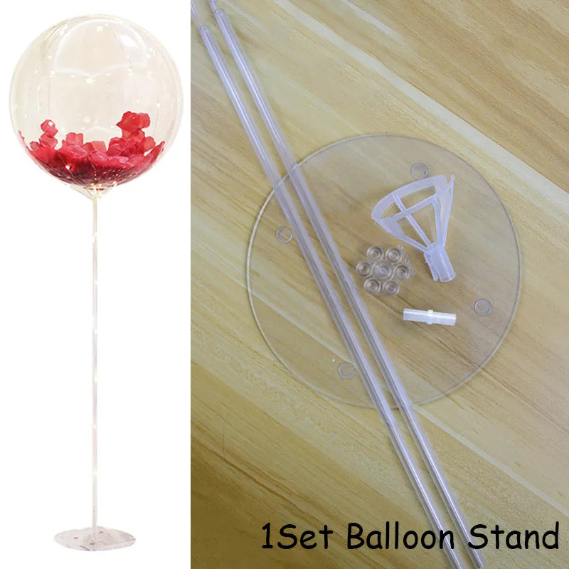 1set 7/10 Tubes Balloon Stand Holder Column Balloons Arch Stick