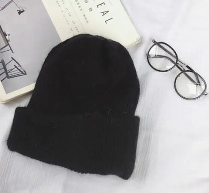 Autumn Winter Rabbit Hair Winter Skullies Hat Fashion Warm Beanies Hats Casual