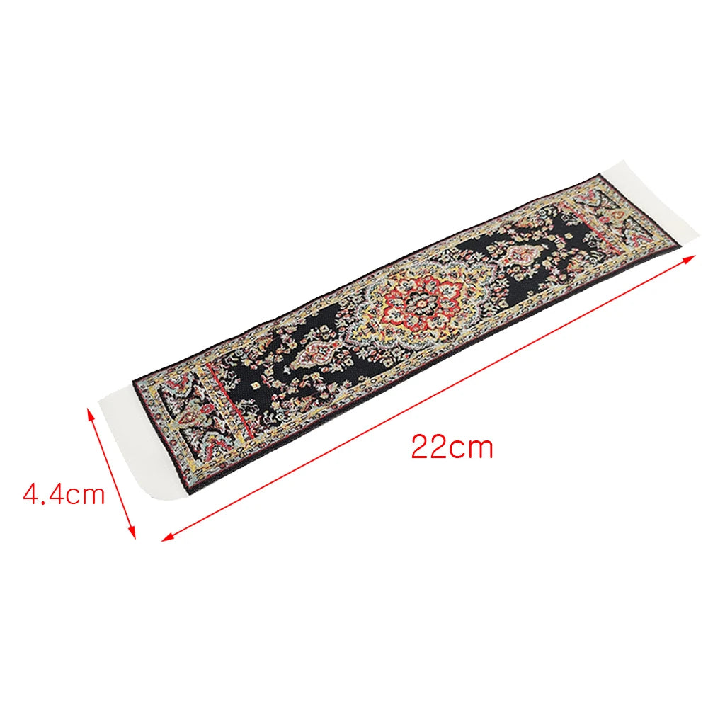 1/12 Dollhouse Miniature Rug Turkish Style Carpet Floor Coverings Area Rugs