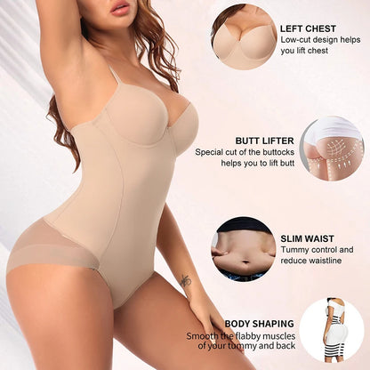 Shapewear Bodysuit for Women Tummy Control Butt Lifter Panties Waist Trainer