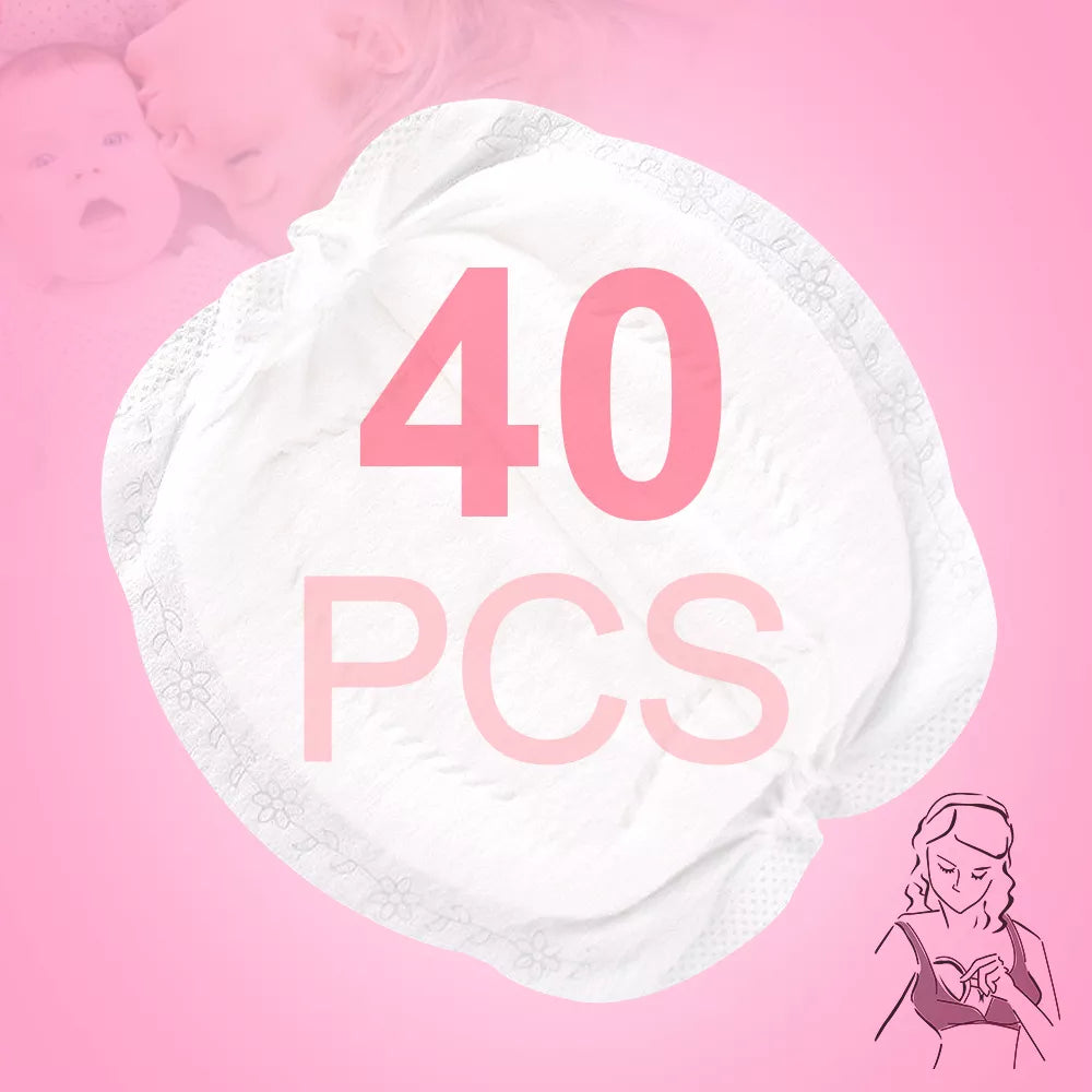 40pcs Pieces Breast Pads Nursing Pads Disposable Breast Pads Ultra-Thin Dry Soft