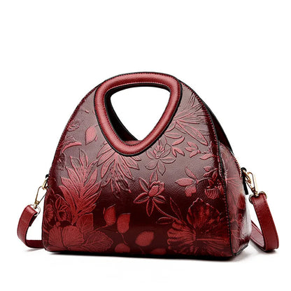 Women Leather Handbags Female Ladies Hand Hobos Bag Mother Shoulder Bag Chinese